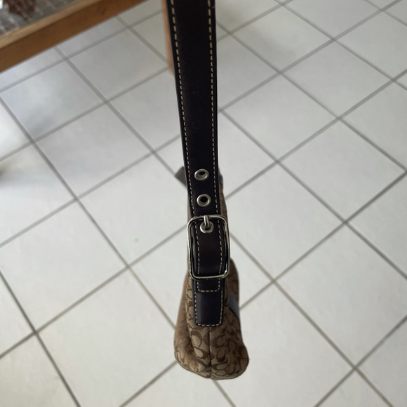 Signature jacquard CC logo pattern brown Coach small purse - Picture 3 of 12